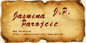Jasmina Parojčić vizit kartica